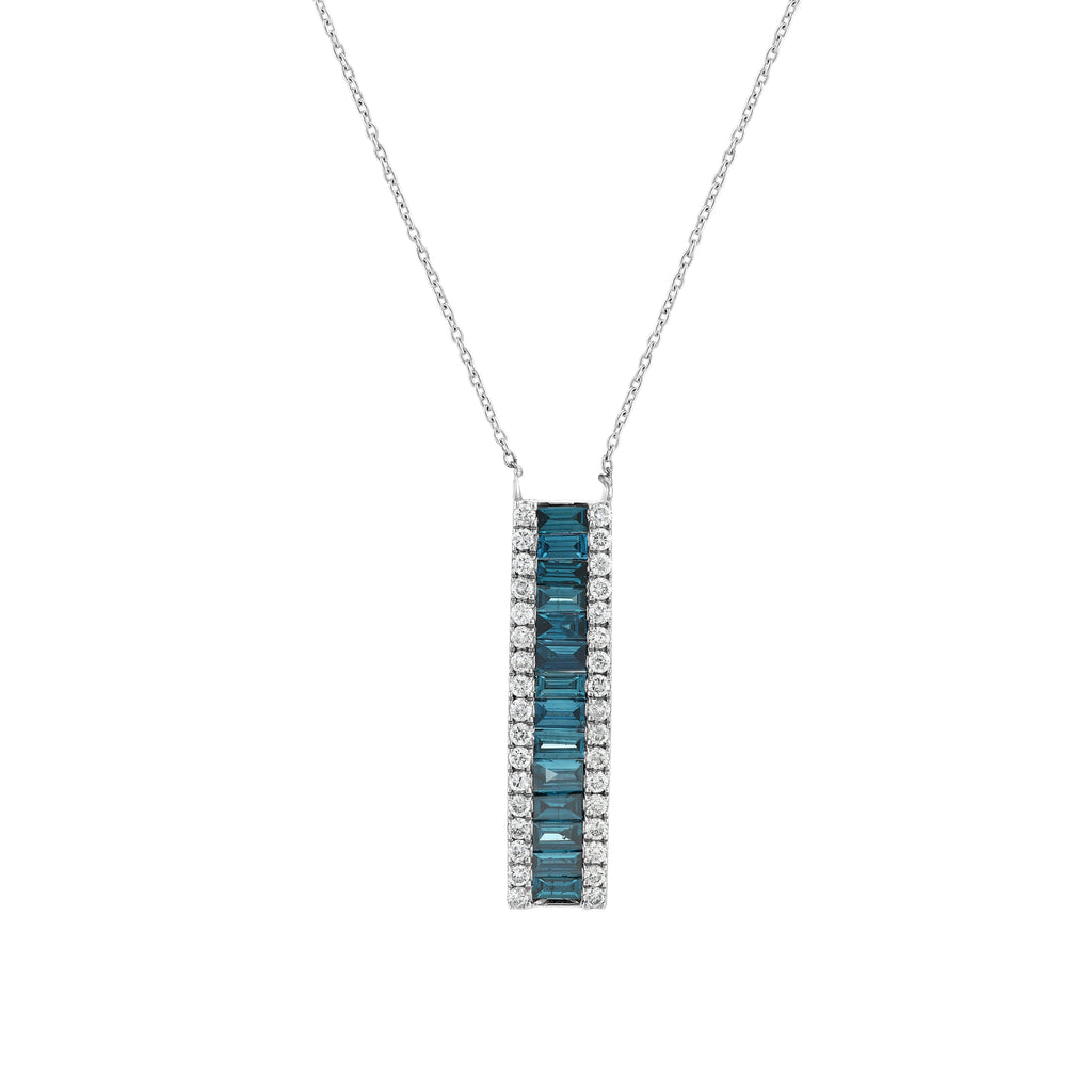 Blue Diamond Necklace