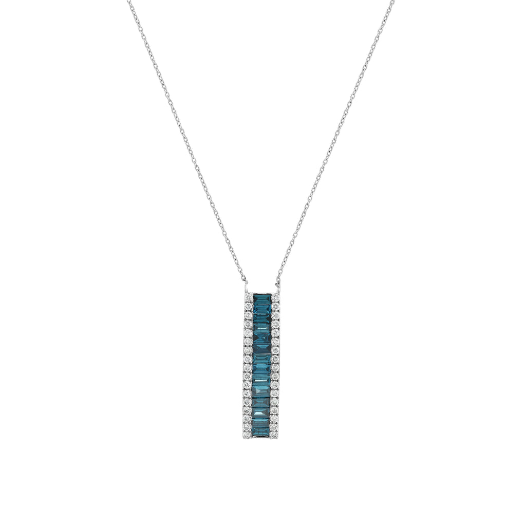 Blue Diamond Necklace