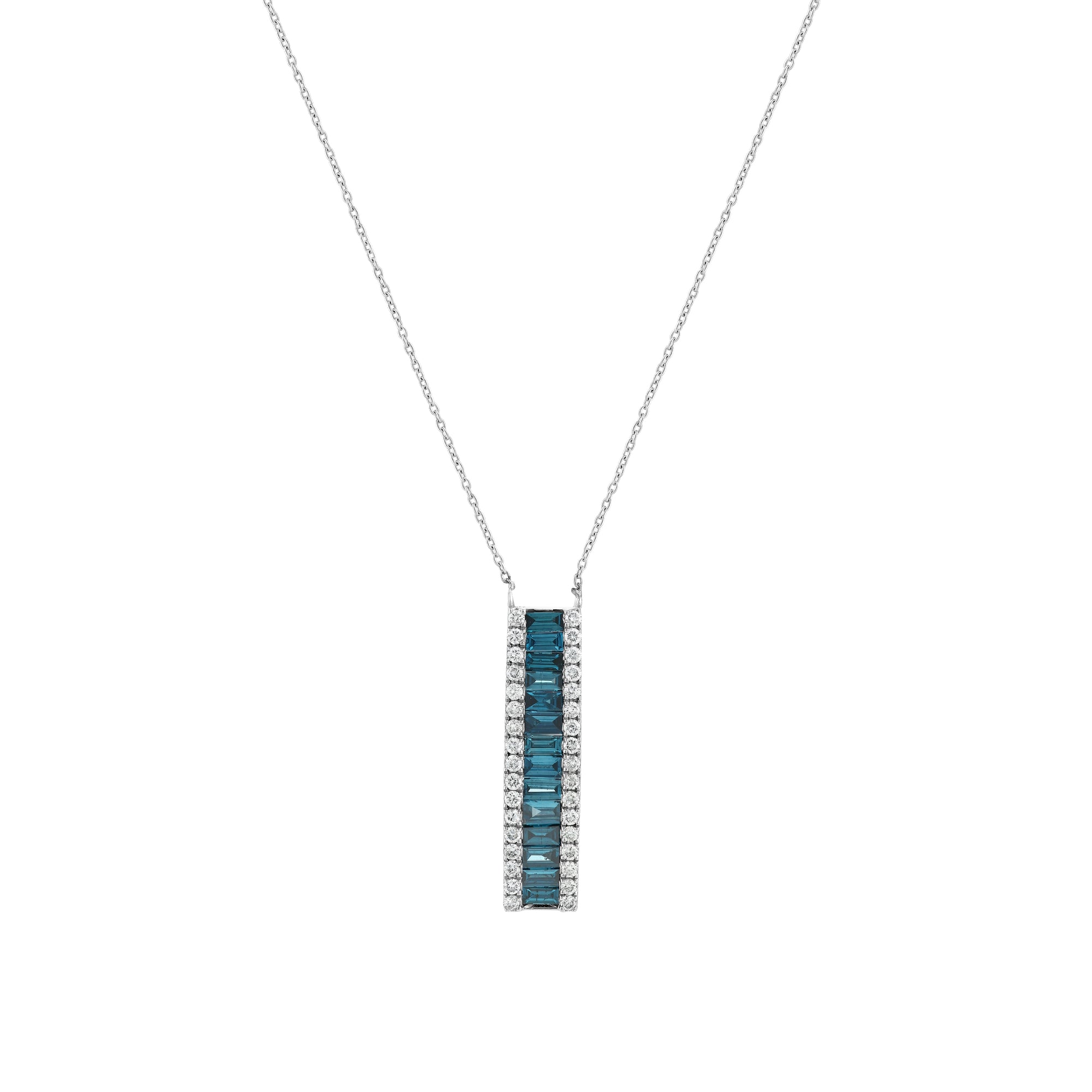 Blue Diamond Necklace