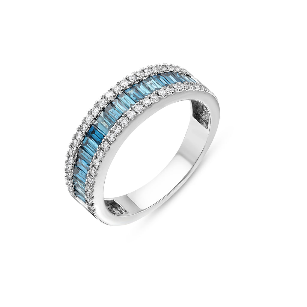 Blue diamond ring