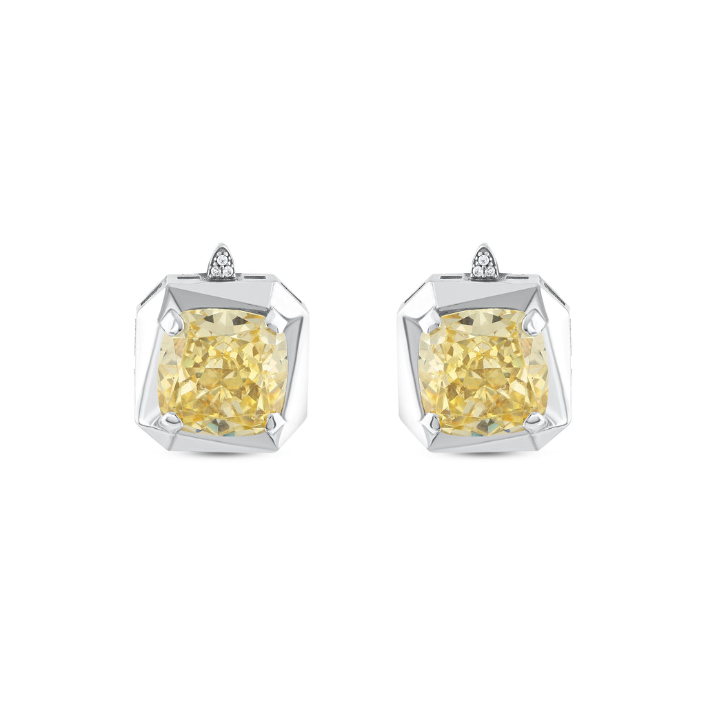 Yellow Diamond Earrings