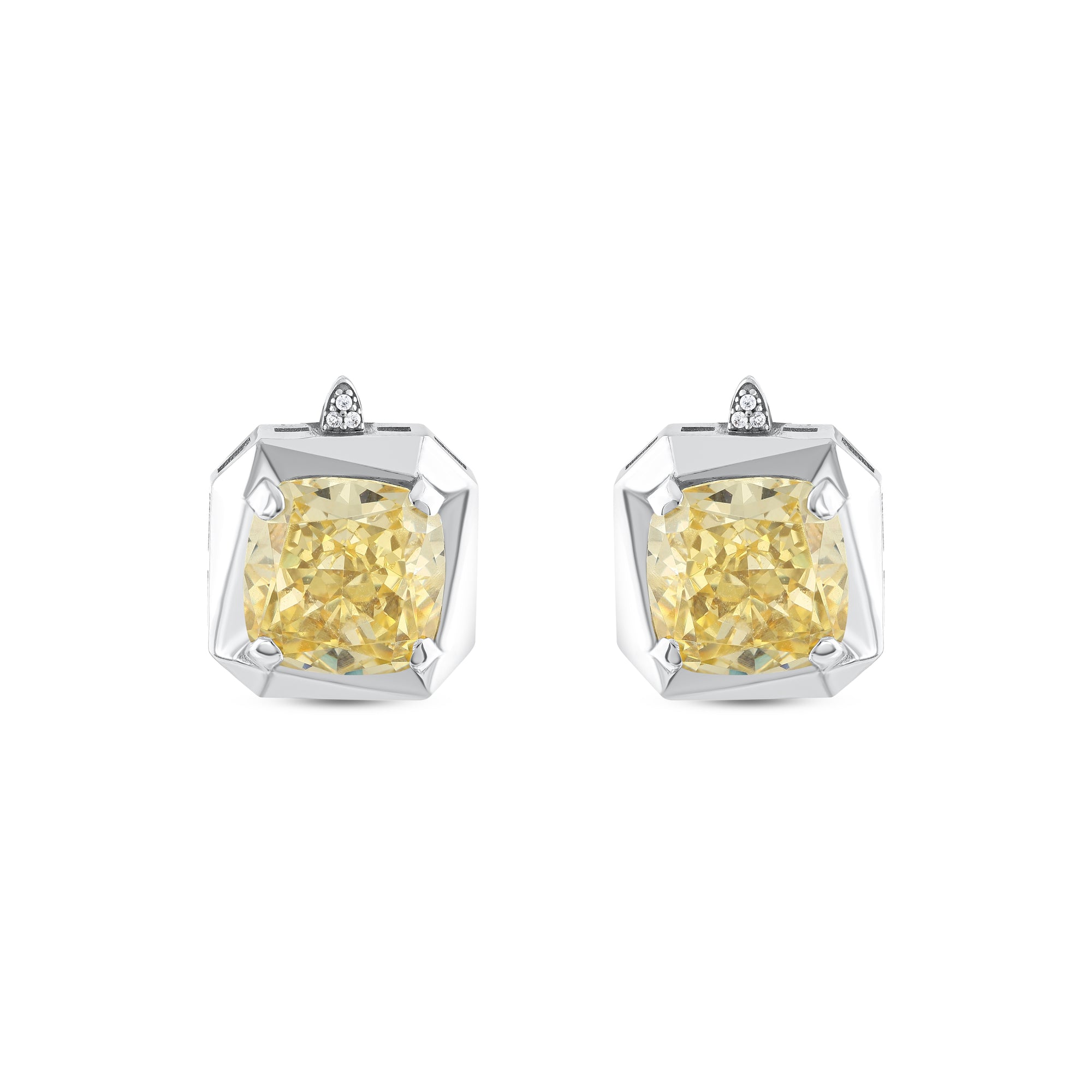 Yellow Diamond Earrings